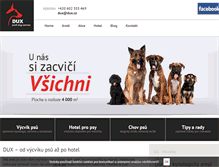 Tablet Screenshot of dux.cz